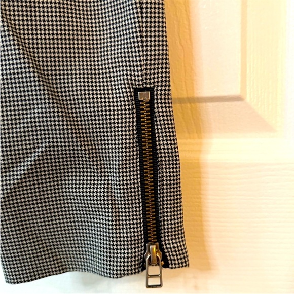 EUC Veronica Beard Houndstooth Zip Pocket Ankle Pants Size 4 Business Career - Picture 6 of 8
